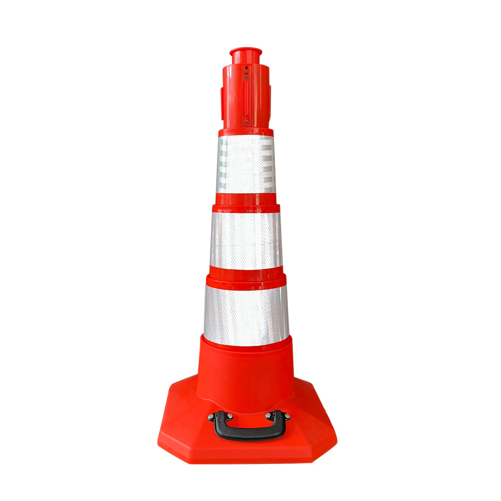 Warning Tape Telescopic Road Cone Set